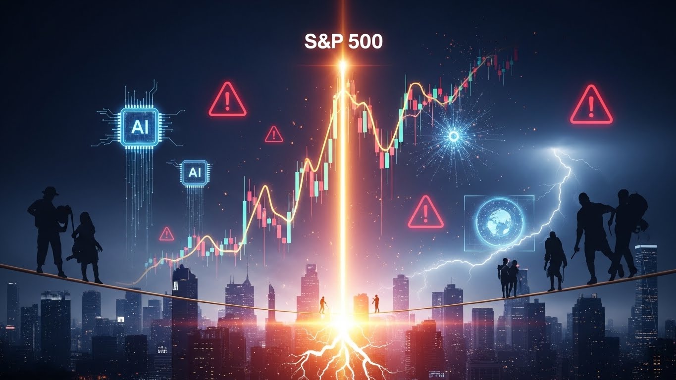 O S&P 500 atingiu valuation recorde, impulsionado por tech e IA