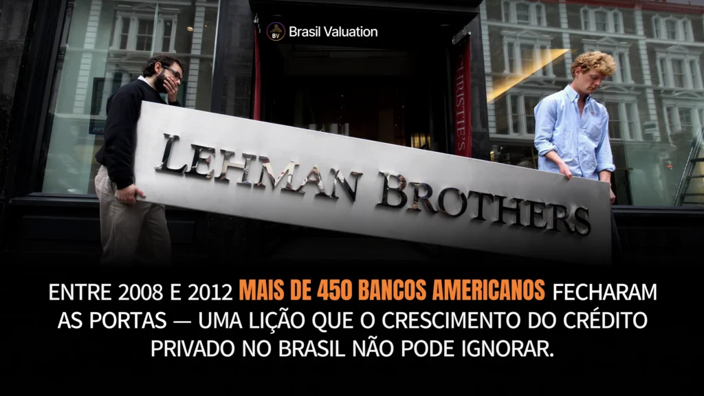 O que a crise do subprime de 2008 ensina sobre o crescimento de FIDCs, CRIs, CRAs e crédito privado no Brasil. Risco redistribuído não é risco eliminado.